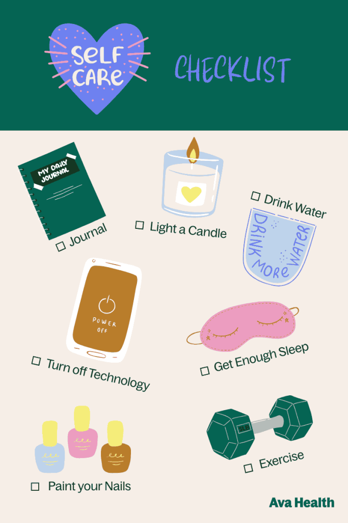 Self-care tips for managing pregnancy stress during the holidays.