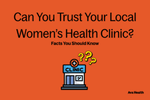 A graphic asking if you can trust your local women's clinic
