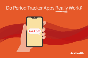 A graphic asking if period trackers really work