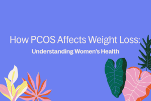 A graphic that talks about how PCOS affects weight loss