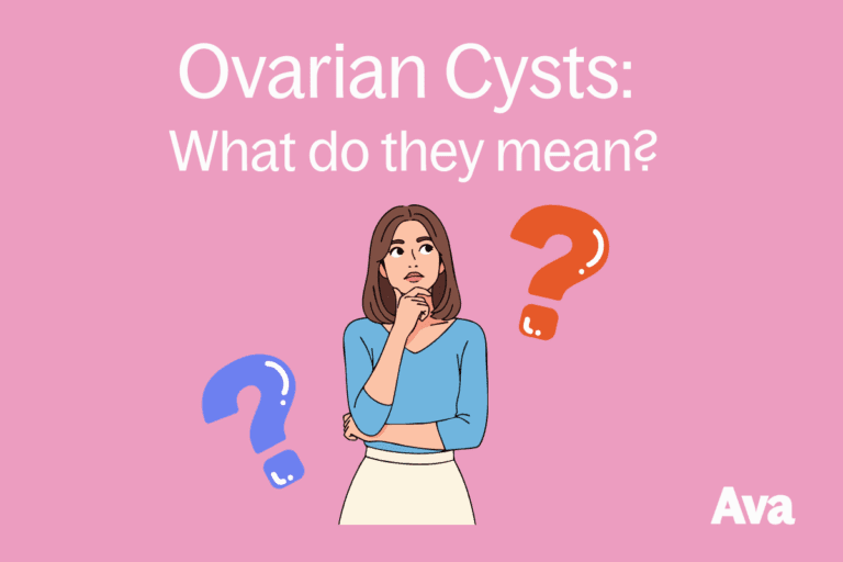 what do ovarian cysts mean