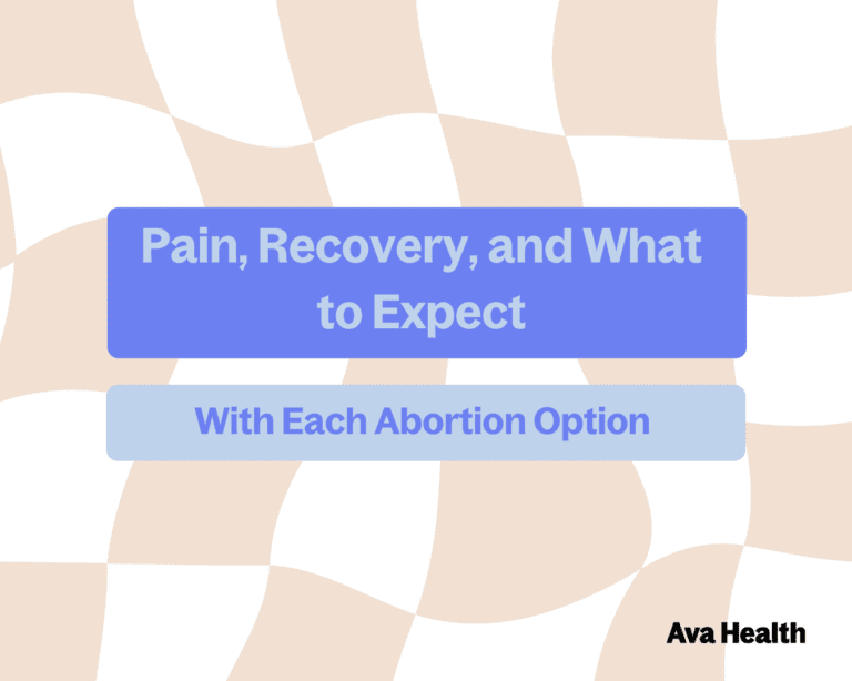 Pain, recovery, and what to expect with each abortion option