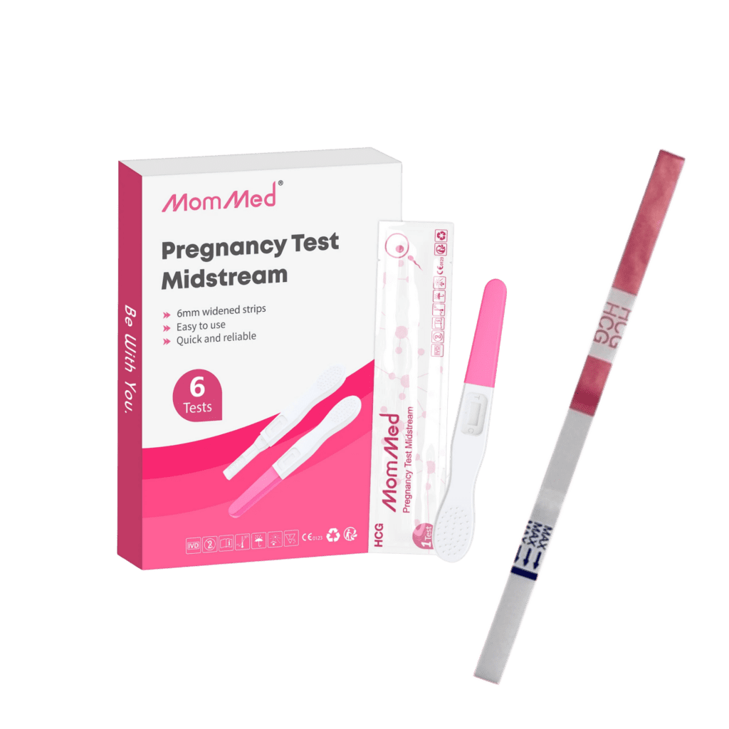 Midstream and Strip pregnancy tests